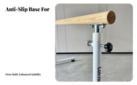 Adjustable Height Practice Barre Easy Storage Freestanding Dance Barre Non-Slip Feet Freestanding Dance Bar for Dancers, Beginners, Home Use, Gym