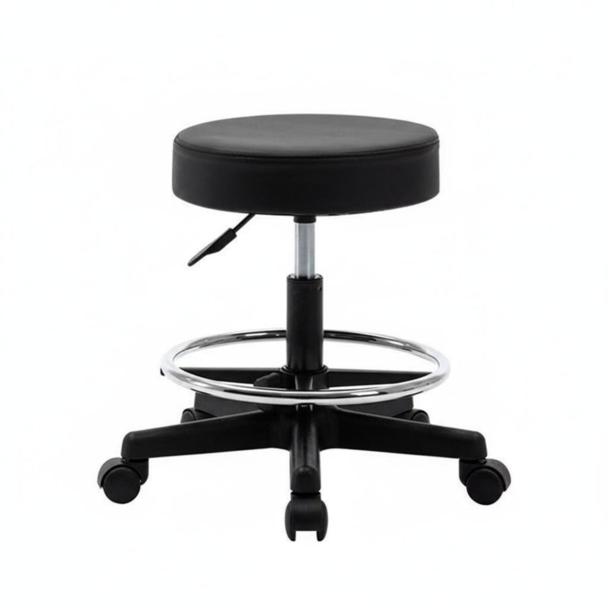 Adjustable Rolling Stool Optional Spine Support Assistance Adjustable Round Rotating Stool High Weight Capacity Easy to Assemble