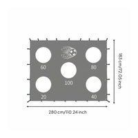 Football  Scoring Target Cloth Portable Soccer Goal Target Sheet Athletic Gear for Backyard, Beach