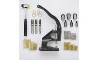 Hand Press Machine with Dies Hand Press Machine Set Benchtop Eyelet Setting Tool for Leathercrafters, Leathercraft, Workshop