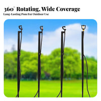 Ground Stake Micro Sprinkler Water Saving 360 Degree Rotating Mister Wide Coverage Micro Misting Nozzle for Gardeners, Homeowners, Farm, Nursery, Yard