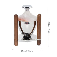Coffee-Themed Sculpture with Wood Modern Coffee Station Decoration Minimalist Tabletop Ornament for Home Baristas, Kitchen Counter