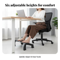 Non-Slip Surface Angled Foot assistance base adaptable Adjustable assistance base Wide Base Footrest Portable for awayice Workers, Children, Students, Under the Desk, Home, Bedroom, Bathroom