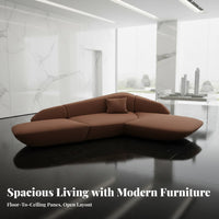 Curved configurable Couch Modern design Lobby Sofa hard-wearing Upholstery Reception Area Seating for Interior Designers, Guests, Sales Center, Lounge, Breakroom