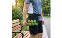 Ball Bag with Mesh Panel Handsunrestricted Ball Bag with Mesh Pocket Sports Gear Pouch with Waist Strap Zippered for Coaches