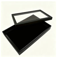 Multi-Slot Band Holder Box with Clear Lid Dust-Proof Band Holder Organizer Box Slim-Profile Jewelry Tray with Clear Lid High-Capacity for Dresser, Countertop
