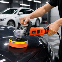 Dual Action Car Polisher, Variable Speed Electric Car Polisher for Paint Correction, 220V Corded Rotary Automotive Polisher with Sponge Set