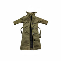 1/12 Scale Trench Coat Poseable with Internal Wire Miniature Duster British Style Poseable Doll Jacket for Collectors