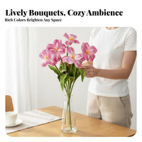 Artificial Flower Lifelike Appearance Real Touch Flower Faux Floral Arrangement for Living Room, Dining Table, Bedroom