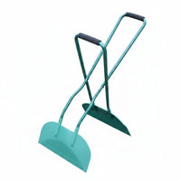 Black Grip Handles Garden Foliage Rake Hollow-Construction Construction Curved Foliage Rake Polished Painted Finish Outdoor Tool