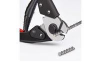 Black Metal Head Manual Wire Rope Cutter Red Handles Coil-Assisted-Loaded Wire Cutter
