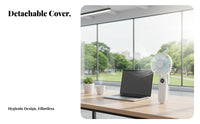Quiet Operation Handheld Fan Lightweight Portable Folding Fan Adjustable Speeds 5 Speed Settings for Office Workers, Commuters, Travelers, Travel, Outdoor