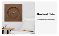 Creative Design Minimalist LED Clock Great Gift Idea Silent Wooden Clock Accurate Timekeeping for Adults, Students, Bedroom, Study, Kitchen
