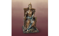 Deity Figurine with Throne Tabletop Deity Figurine Mother Terra Statue Freestanding Decor Sculpted for Collectors, Bookshelf