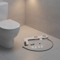 Ultra-Thin Split Bidet Seat Attachment Slim Non-Electric Bidet Attachment Easy-Install Self-Cleaning for Renters