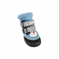 4 Pieces Rubber Sole Dog Boots Soft Pet Accessory for Rainy Days, Small Dogs