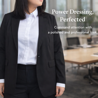 Long Sleeve Shirts for Women with Anti-Gaping Design for Office Work, Plus Size White Blouse, Square Neck Fitted for Business