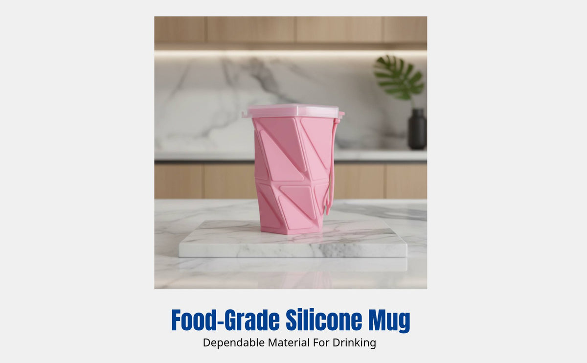 Silicone Collapsible Mug, Foldable Travel Cup, Portable Outdoor Sports Mug