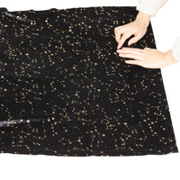 Small Stars and Moons Divination Cloth Tablecloth Drawstring Pouch Velvet Divination Cloth Soft Surface Starry Sky Tablecloth for Divination Fans
