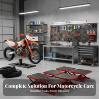 Heavy-Duty Motorcycle Lift Anti-Slip Platform Motorcycle Lift Rust Resistant Dirt Bike Repair Stand 1100 Lbs Capacity for DIY Mechanics, Workshop, Vehicle Maintenance
