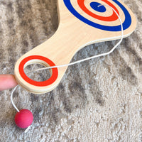 Hand-Eye Coordination Toy Develops Reaction Skills Wooden Toss and Game Parent-Child Interaction Hand-Eye Coordination Toy for Kids, Party
