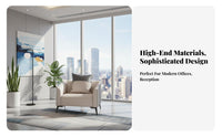 Modern Design Modular Sofa and Table Ensemble Multiple Configurations Modular Reception Set Sturdy Construction Office Furniture Ergonomic Comfort for Business Owners, Corporate Buyers, Interior Designers, Lobby, Waiting Room