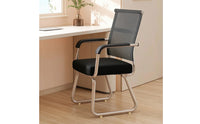 Mesh Office Chair with Armrests Minimalist Low Back Office Chair Breathable for Professionals, Telecommuters, Conference Room