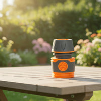 Garden Hose Quick Connector Easy Connect Quick Connector with Rubber Grip Hose Coupler Leak-Unobstructed Tight Secure Fit