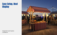Market Stall Cover, Display Stand Cloth, Promotional Tablecloth, Foldable, Random Color, Surface Decoration