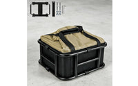 Quick Release Cycle Basket Easy Installation Rear Bike Basket Large Capacity Detachable Bike Cargo Carrier for Cyclists