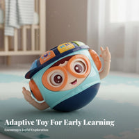 Tumbler Character Drum Early Learning Wobble Toy Musical Toy Wobble and Roll Action for Infants, Young Children, Floor Activity