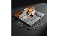 Router Table Insert Plate with Fence Aluminum Router Table Insert Plate Smooth for Carpenters