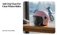Winter 3C Certified Full Face Helmet Anti-Fog Visor Biking Neck Gaiter for Motorcyclists, Cyclists, Cold Weather, Outdoor Commuting
