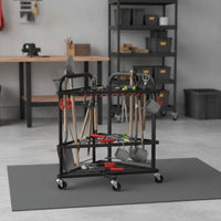 Space-Saving Garden Tool Storage Rack Freestanding Garden Tool Storage Rack with Hooks Sturdy Long-Lasting for Gardeners