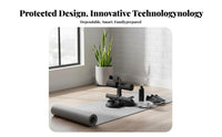 Thickened Soft Foam Triple Suction Ab Exerciser Beginner Friendly Suction Cup Sit-up Bar Phone Holder Floor Sit-up Aid for Women, Students, Beginners, Indoor, Gym