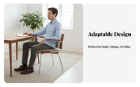Woven Rear Armchair Nordic and Aesthetic Dining Furniture With Armrests Minimalist Design for Study