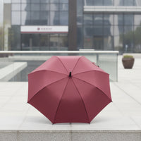 Sun Sheltering Straight Umbrella Waterproof Long-Shaft Umbrella Windproof Heavy Duty for Hotels, Businesses, Commute, Promotional Events