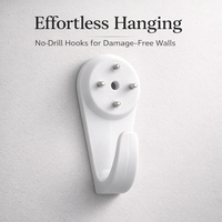 10 Pack No Drill Invisible Wall Hooks for Pictures, Strong Load Bearing Seamless Wall Hooks, Photo Frame Hooks Wall Mounting