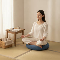 Padded Round Floor Cushion Textured Floor Seat Cushion Soft Thick for Balcony