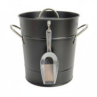 Ice Pail with Scoop Side Handles Home Storage Lid Included