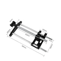 Double Guide Rods Workbench Front Vise Cast Iron Construction Woodworker's Bench Vise Heavy Duty Clamping Device for Carpenters, Woodworkers, Garage