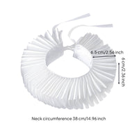Ruffled Detachable Neck Ruff Theatrical Pleated Ruff for Cosplayers, Actors