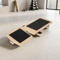 Wooden Single-Leg Balance Device Textured Single Leg Balance Board Recovery Ankle Mobility Board Long-Lasting for Athletes, Mindful Movement Practice Studio