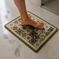 Luxury Diatomaceous Earth Bath Mat, Non-Slip Absorbent Floor Mat for Bathroom, Shower, and Entryway