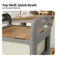Space-Saving Slim Rolling Storage Cart Multitier Design Narrow Rolling Rack with casters Shelving Unit Mobile for Apartment Dwellers, Homeowners, Office Workers, Kitchen, Bathroom, Laundry Room, Closet