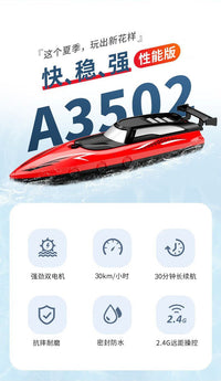 Nobaman Remote Control Boat High-Speed Dual Motor Toy