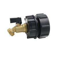 Adapter with Faucet Angled Tote Manual Garden Hose Connector for Irrigation