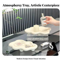 Sky Trinket Dish artistic Decor NimbusShaped Plate Elegant Design for Desktop