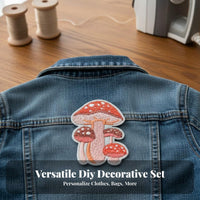 12 Pieces Cartoon Embroidery Sew-on Easy to Apply Cartoon Sewing Embroidery Applique Es Washable Sew-on Clothing Applique for Parents, Crafting