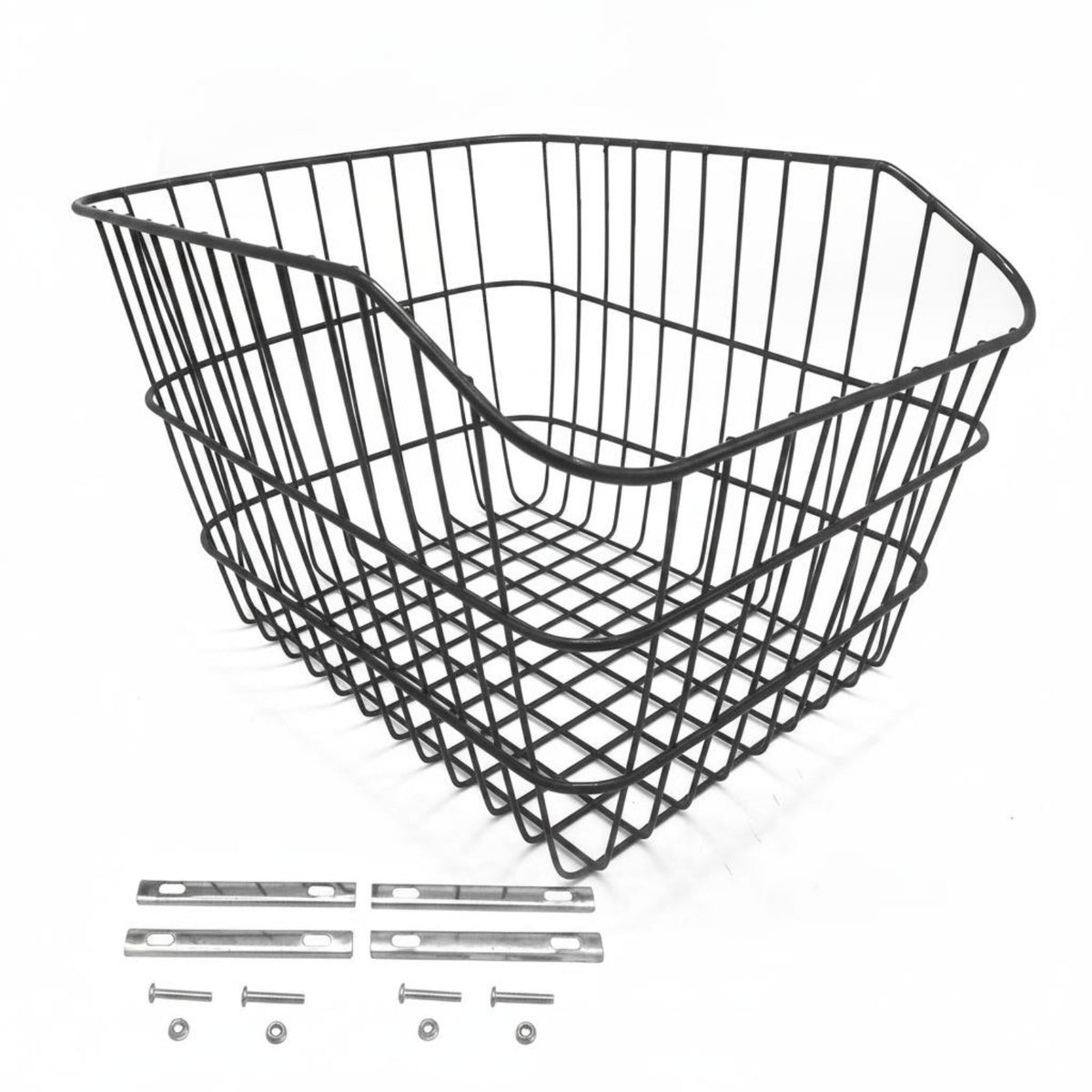 Large Capacity Rear Bike Basket Heavy Duty Two-Wheeler Cargo Basket for Students, Commuters